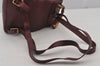 Authentic GUCCI Bamboo Drawstring Backpack Purse Leather Bordeaux 7101J