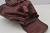 Authentic GUCCI Bamboo Drawstring Backpack Purse Leather Bordeaux 7101J