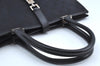 Authentic GUCCI Jackie Shoulder Tote Bag GG Canvas Leather 0021064 Black 7106H
