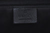 Authentic GUCCI Jackie Shoulder Tote Bag GG Canvas Leather 0021064 Black 7106H
