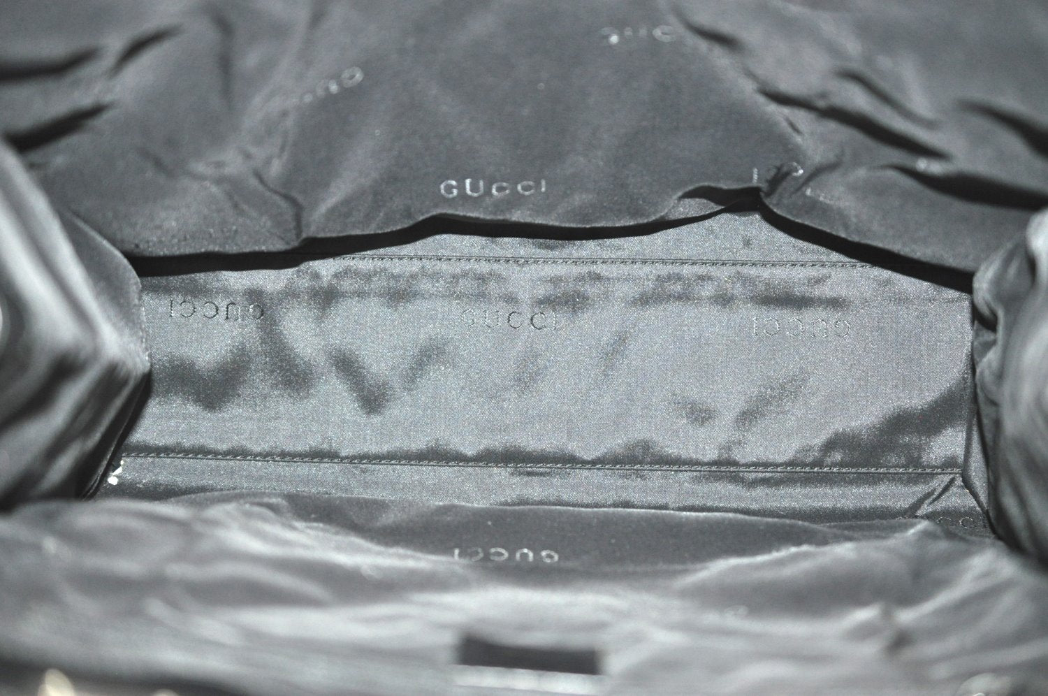 Authentic GUCCI Jackie Shoulder Tote Bag GG Canvas Leather 0021064 Black 7106H