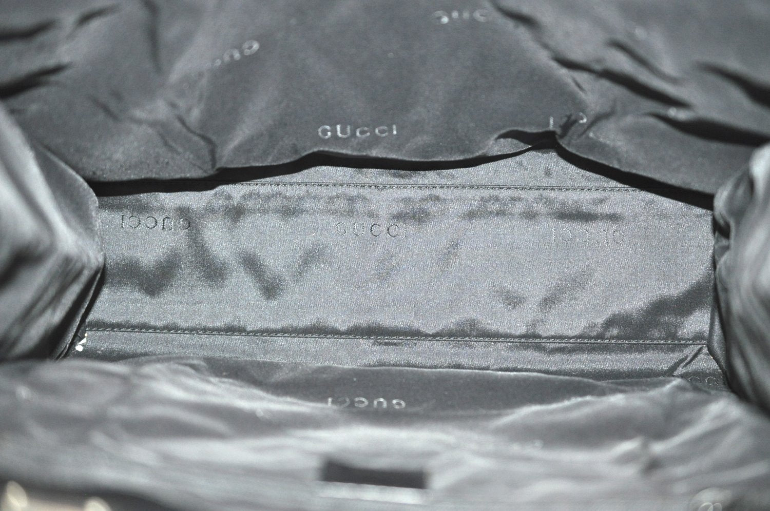 Authentic GUCCI Jackie Shoulder Tote Bag GG Canvas Leather 0021064 Black 7106H