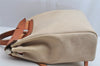 Authentic HERMES Her Bag Ado 2 In 1 2Way Backpack Canvas Leather White  7106I