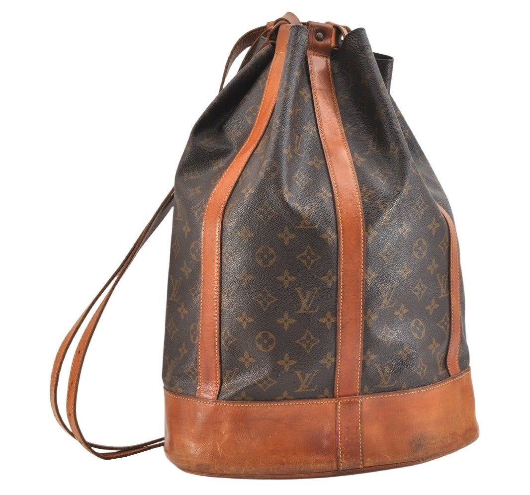 Authentic Louis Vuitton Monogram Randonnee GM Shoulder Bag M42244 LV 7107K