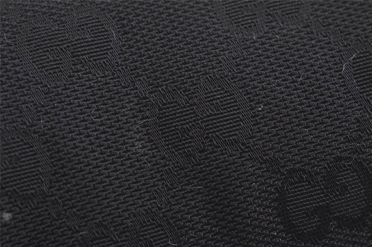 Authentic GUCCI Cosmetic Pouch Purse GG Canvas Leather 137377 Black 7109J