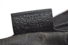 Authentic GUCCI Cosmetic Pouch Purse GG Canvas Leather 137377 Black 7109J
