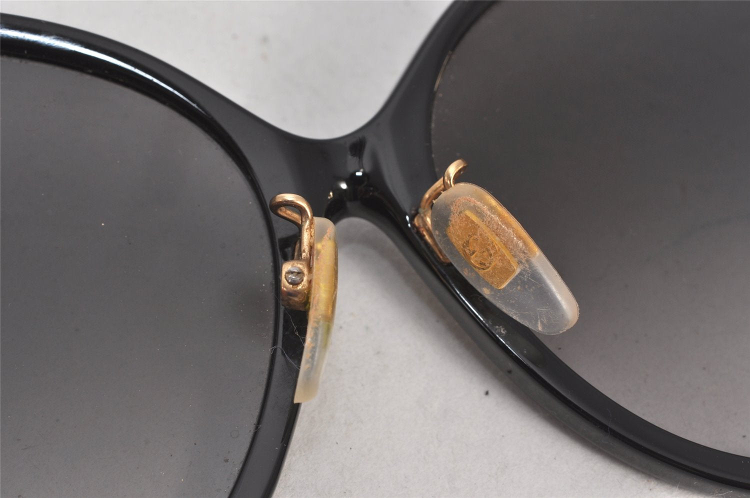 Authentic GUCCI Sunglasses Interlocking G GG 0226SK Titanium Black Clear 7111K