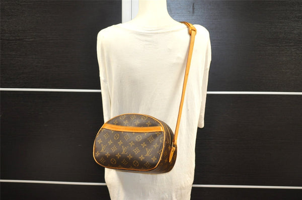 Authentic Louis Vuitton Monogram Blois Shoulder Cross Body Bag M51221 LV 7112I