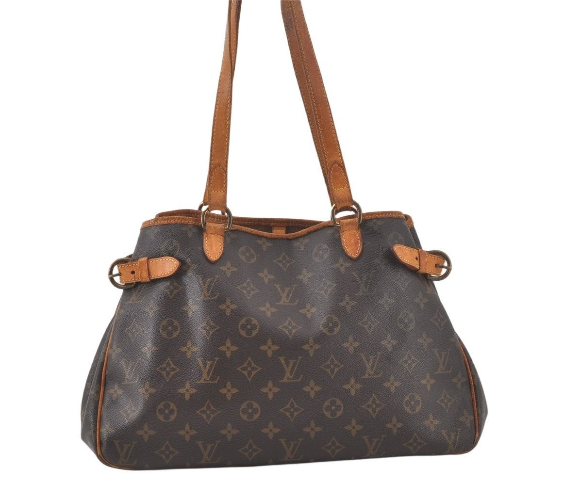 Authentic Louis Vuitton Monogram Batignolles Horizontal Tote Bag M51154 LV 7113K