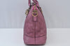 Authentic GUCCI Guccissima Heart Bit 2Way Tote Bag GG Leather 269957 Pink 7114I