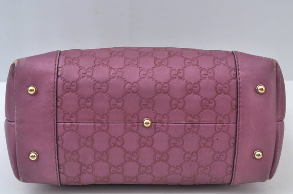 Authentic GUCCI Guccissima Heart Bit 2Way Tote Bag GG Leather 269957 Pink 7114I