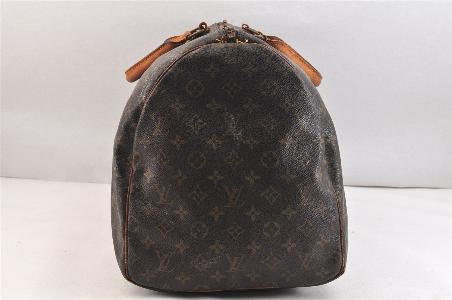 Authentic Louis Vuitton Monogram Keepall 55 Travel Boston Bag M41424 LV 7114K