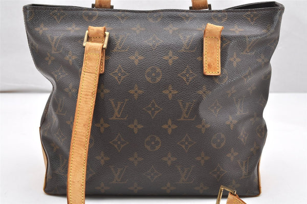 Authentic Louis Vuitton Monogram Cabas Piano Shoulder Tote Bag M51148 Junk 7115K