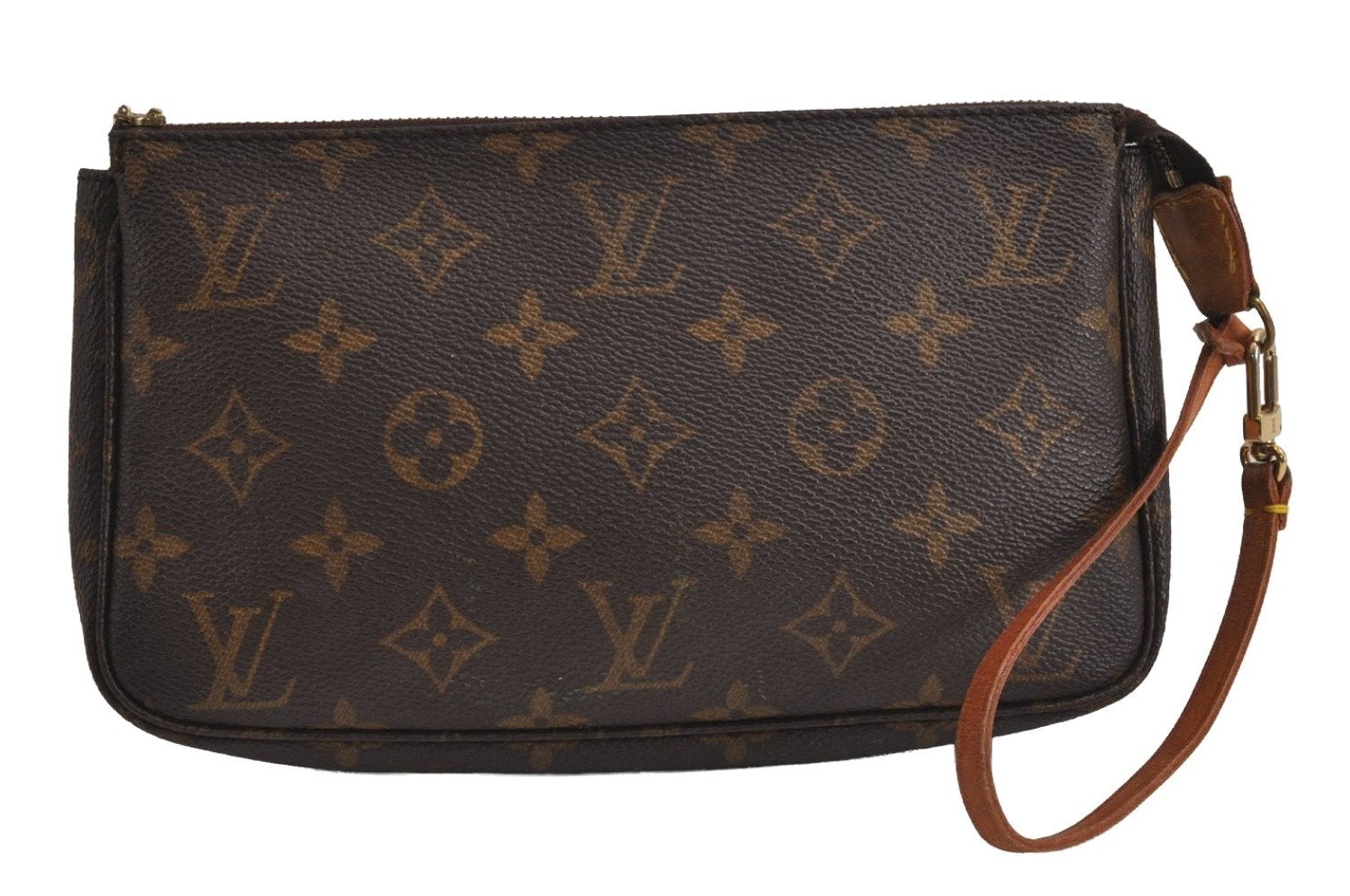 Authentic Louis Vuitton Monogram Pochette Accessoires Pouch M51980 LV Junk 7116J