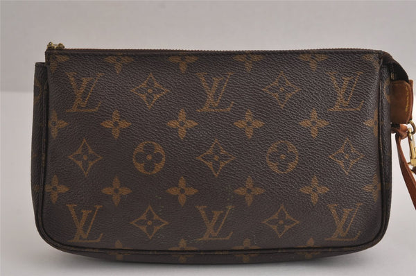 Authentic Louis Vuitton Monogram Pochette Accessoires Pouch M51980 LV Junk 7116J
