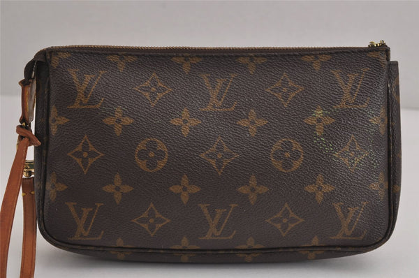 Authentic Louis Vuitton Monogram Pochette Accessoires Pouch M51980 LV Junk 7116J