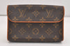 Auth Louis Vuitton Monogram Pochette Florentine Pouch Waist Bag M51855 LV 7117J