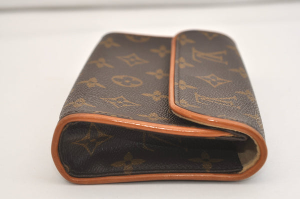 Auth Louis Vuitton Monogram Pochette Florentine Pouch Waist Bag M51855 LV 7117J