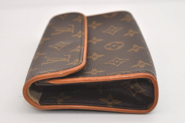 Auth Louis Vuitton Monogram Pochette Florentine Pouch Waist Bag M51855 LV 7117J