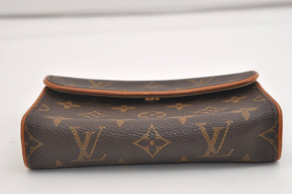 Auth Louis Vuitton Monogram Pochette Florentine Pouch Waist Bag M51855 LV 7117J