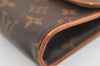 Auth Louis Vuitton Monogram Pochette Florentine Pouch Waist Bag M51855 LV 7117J