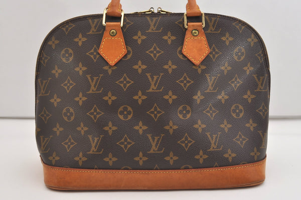 Authentic Louis Vuitton Monogram Alma Hand Bag Purse M51130 LV 7118J