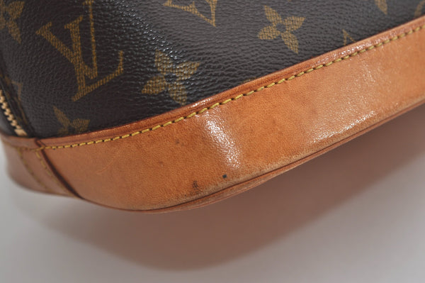 Authentic Louis Vuitton Monogram Alma Hand Bag Purse M51130 LV 7118J