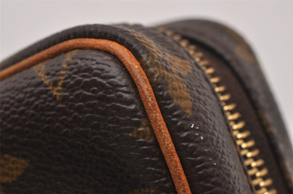 Authentic Louis Vuitton Monogram Trousse Wapiti Mini Pouch M58030 LV 7119I