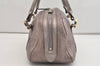 Authentic GUCCI Guccissima Twins GG Leather Hand Bag 232958 Purple 7119J