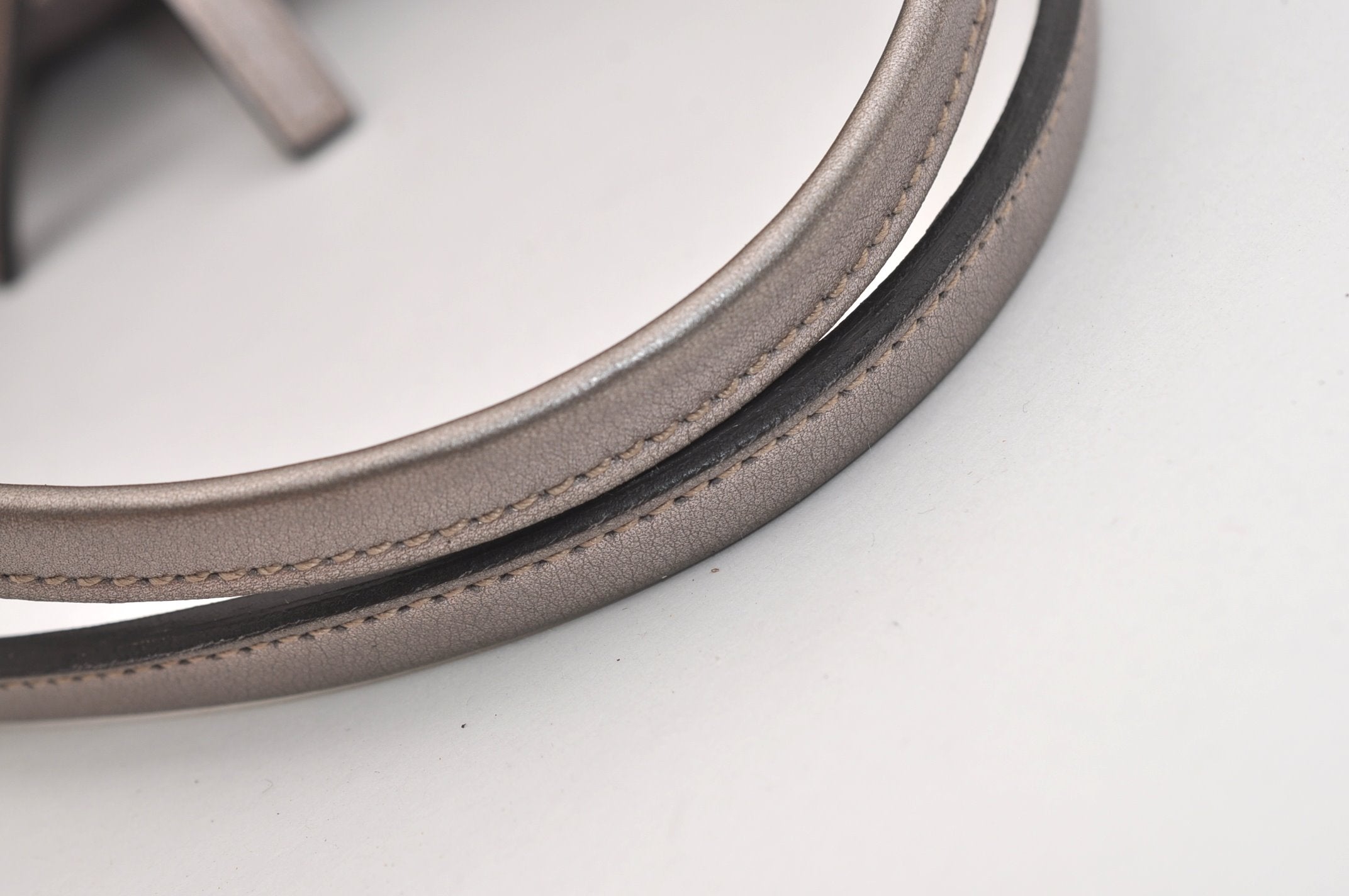 Authentic GUCCI Guccissima Twins GG Leather Hand Bag 232958 Purple 7119J