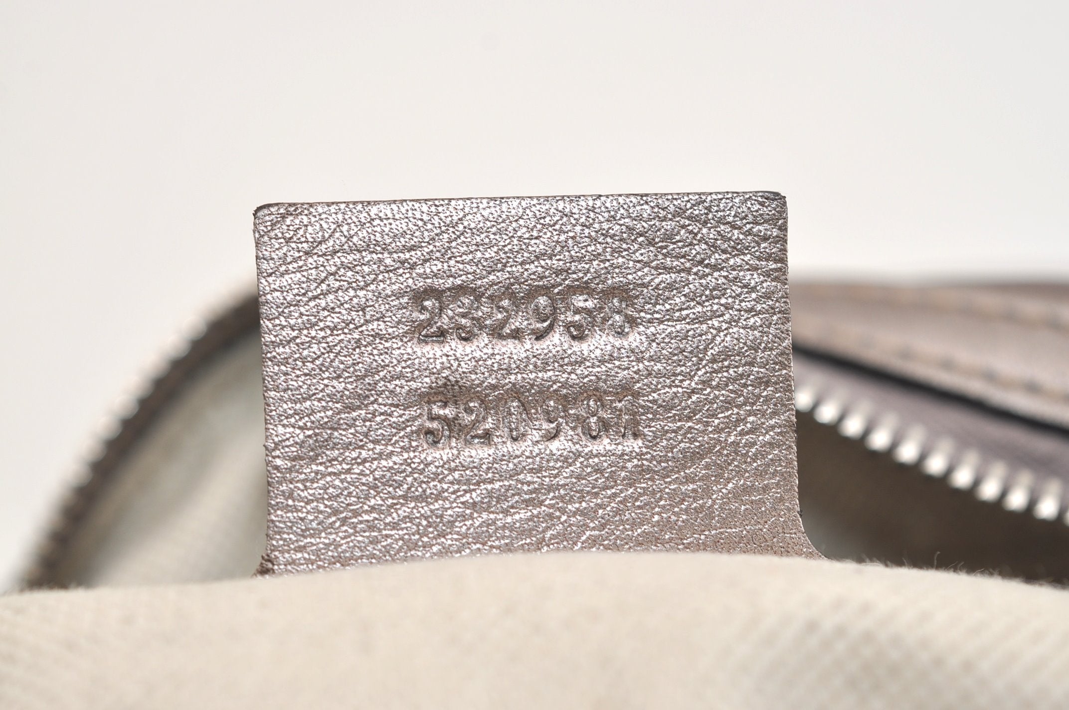 Authentic GUCCI Guccissima Twins GG Leather Hand Bag 232958 Purple 7119J