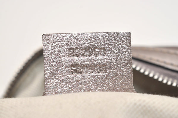 Authentic GUCCI Guccissima Twins GG Leather Hand Bag 232958 Purple 7119J