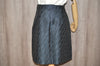 Authentic FENDI Vintage Zucca Skirt Nylon USA 8 Size 36 inch Navy Blue 7119K