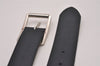 Auth Louis Vuitton Monogram Eclipse Ceinture Reverso Belt 85cm 33.5" White 7120I