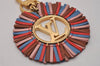 Authentic Louis Vuitton Porte Cles LV Fringe Key Charm Leather Multicolor 7122I