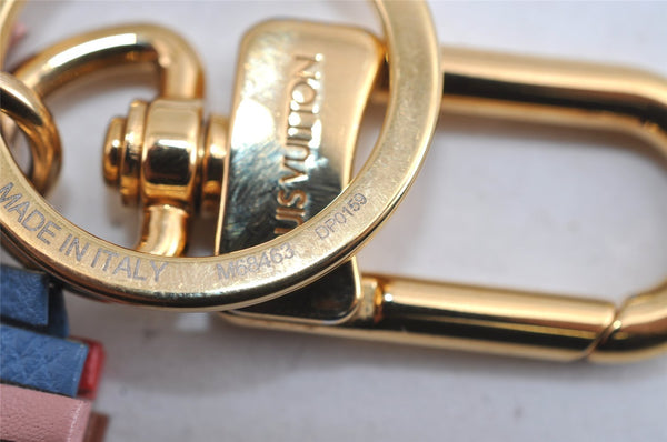 Authentic Louis Vuitton Porte Cles LV Fringe Key Charm Leather Multicolor 7122I