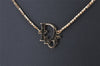 Authentic Christian Dior Gold Tone Chain Pendant Necklace CD 7122K