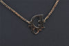 Authentic Christian Dior Gold Tone Chain Pendant Necklace CD 7122K