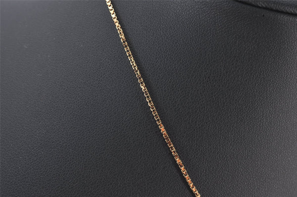 Authentic Christian Dior Gold Tone Chain Pendant Necklace CD 7122K