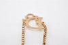 Authentic Christian Dior Gold Tone Chain Pendant Necklace CD 7122K