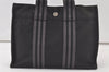 Authentic HERMES Vintage Fourre Tout PM Hand Tote Bag Purse Canvas Black 7125K