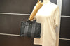 Authentic HERMES Vintage Fourre Tout PM Hand Tote Bag Purse Canvas Black 7125K