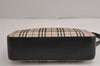 Authentic BURBERRY Nova Check Shoulder Hand Bag Purse Nylon Leather Beige 7126J