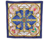 Authentic HERMES Carre 90 Scarf "GRANDE TENUE" Silk Navy 7126K