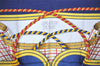 Authentic HERMES Carre 90 Scarf "GRANDE TENUE" Silk Navy 7126K