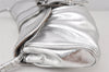 Authentic CELINE Vintage Shoulder Hand Bag Purse Leather Silver 7127K