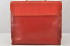 Authentic LOEWE Velazquez Vintage 2Way Shoulder Hand Bag Purse Leather Red 7128K