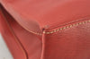 Authentic LOEWE Velazquez Vintage 2Way Shoulder Hand Bag Purse Leather Red 7128K