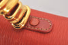 Authentic LOEWE Velazquez Vintage 2Way Shoulder Hand Bag Purse Leather Red 7128K