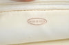 Authentic CHANEL Calf Skin Matelasse Chain Shoulder Cross Bag White CC 7129I